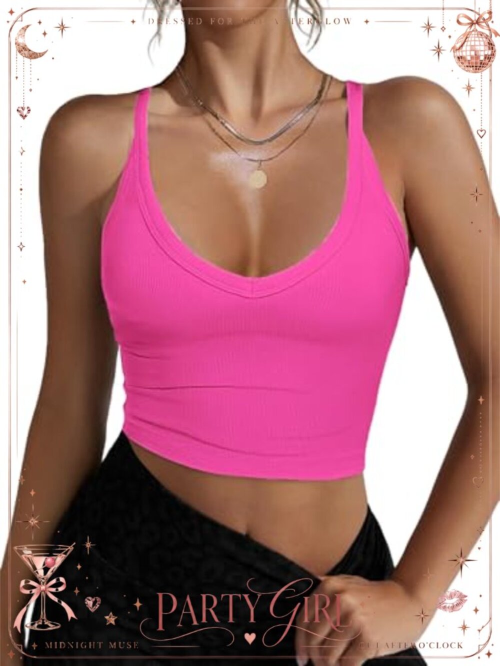 Women's Ribbed Racerback Workout Crop Tank Top Slim Fit Fitted Athletic Tee